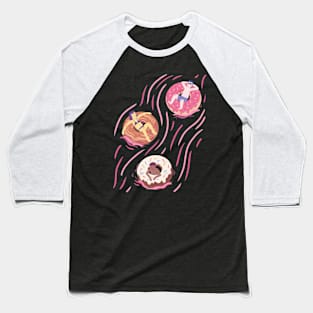 Lazy Donut River Baseball T-Shirt